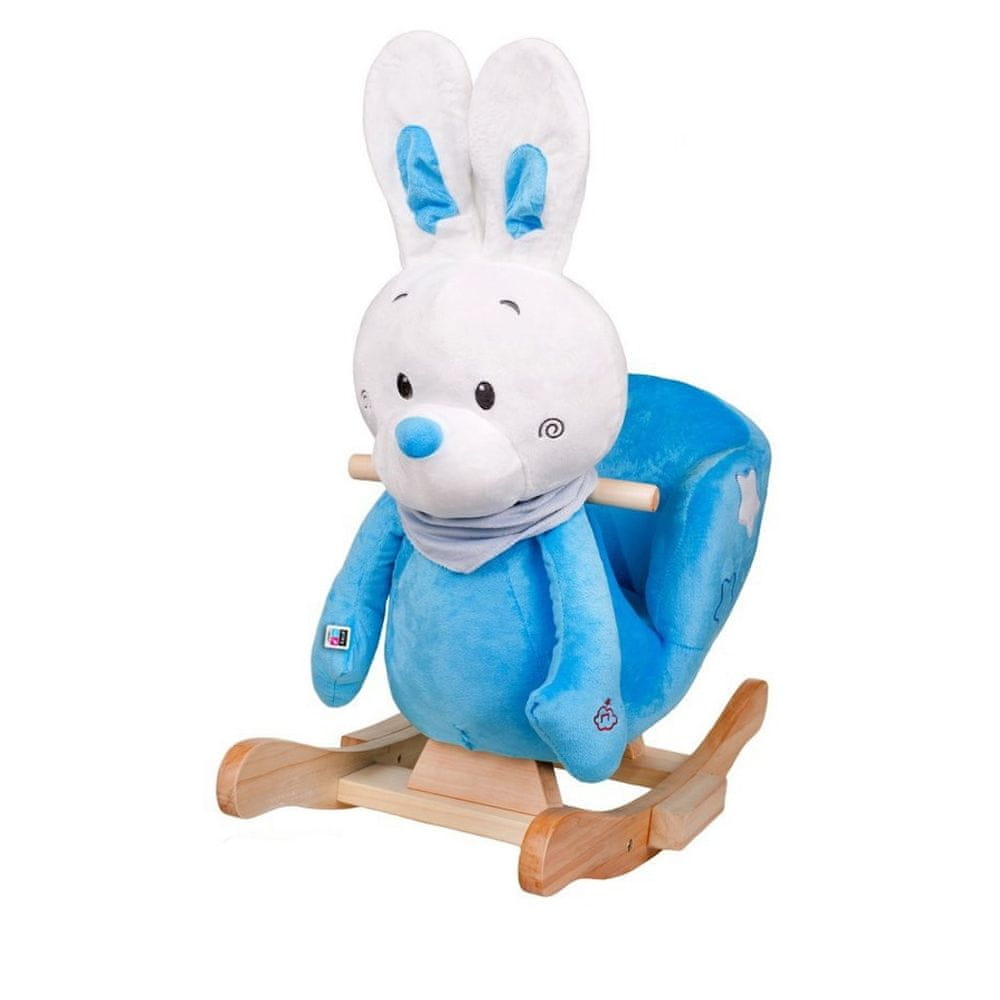 PLAYTO Hojdacia hračka s melódiou PlayTo králiček modrá 